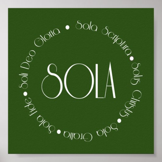 5 Solas Poster (Voorkant)