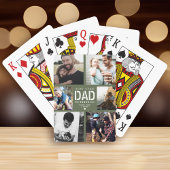 5 STAR DAD Moderne Cool Photo Collage Vaderdag Pokerkaarten
