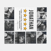 5 Star Rating BoyVriend Vriendin Foto Fleece Deken (Voorkant (Horizontaal))