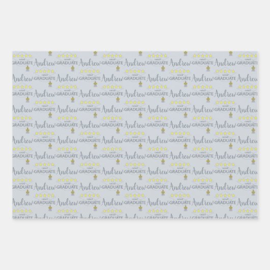 5 sterren Afstuderen Inpakpapier Vel (Voorkant)