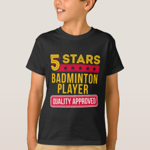 5 Sterren Badminton Speler - Grappig Racquet Sport T-shirt