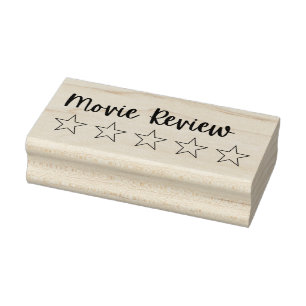 5-sterren Movie Review Stamp   Movie Journal-stemp Rubberstempel