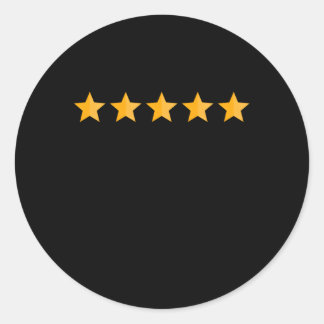 5-sterren Review levering Driver Waardering App Fo Ronde Sticker