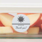 5 sterren zilveren tekst professionele labels (Aangebracht)