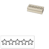 5-sterrenrating 	rubberstempel (Gestempeld)