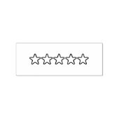 5-sterrenrating 	rubberstempel (Afrduk)