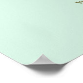 5 Tabel Neo Mint & Gold Wedding Seating Chart Poster (Hoek)