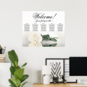 5 Tableau Élégant Mariage Rose Blanche (Bureau à domicile)