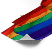 5 Tafel Gay Pride Vlaggen Huwelijkszitplaats Grafi Poster (Hoek)