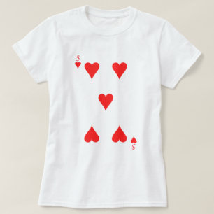 5 van het hart t-shirt