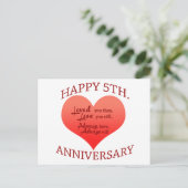 5. Verjaardag Briefkaart (Staand voorkant)