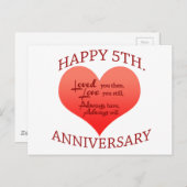 5. Verjaardag Briefkaart (Voorkant / Achterkant)