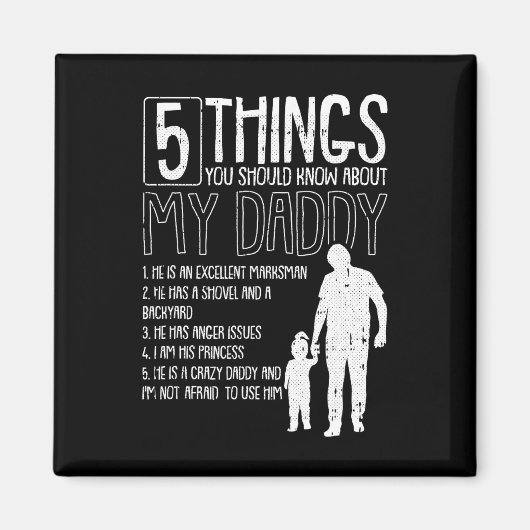 5 Wat je moet weten over mijn vaders dag Magneet (Voorkant)