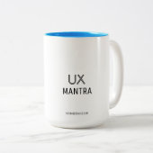 5 Wh UX Tweekleurige Koffiemok (Voorkant rechts)