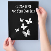 5 Witte Butterflies Flyer (Hand)