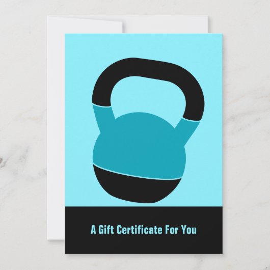5"x7" Electric Blue Performance Gift Certificate (Voorkant)