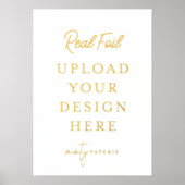 5 "x7" Gouden folie Art Print - doe het zelf (Voorkant)