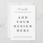 5"x7" Uitnodigingsafdrukken Kaart (Achterkant)