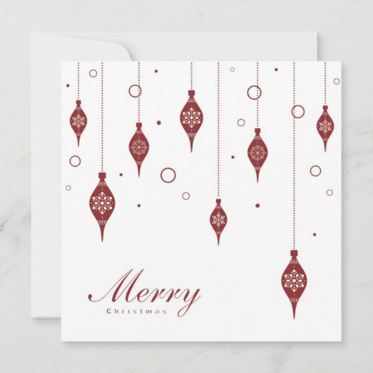 5 x 5 Kerstmis XMAS-versieringen voor kerstmis Kaart (Achterkant)