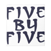 5 x 5 notitieblok (Voorkant)