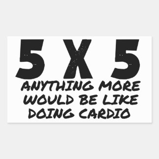 5 x 5 rechthoekige sticker