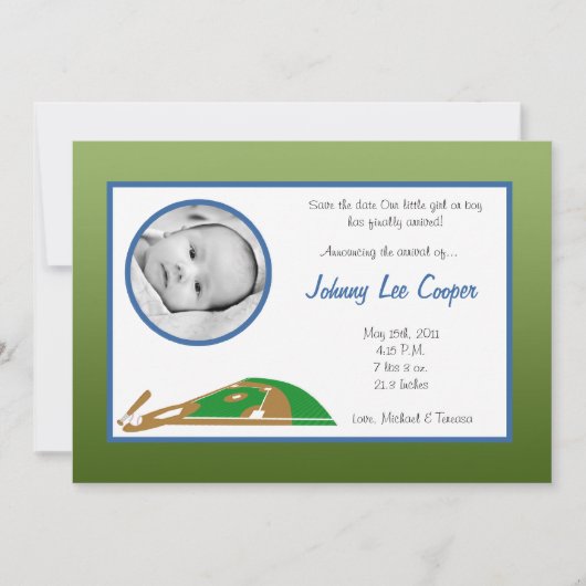 5 x 7 Aankondiging van de Bal van de Basis van de (Voorkant)