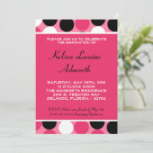 5 x 7 Aankondiging van het Afstuderen van de Roze (Staand voorkant)