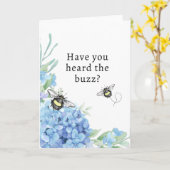 5" x 7" Avez-vous entendu le buzz ? Carte de voeux (Fleur jaune)
