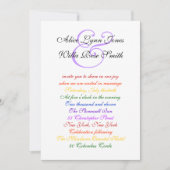 5 x 7 basispapier voor homoverbindingen regenboogs kaart (Voorkant)