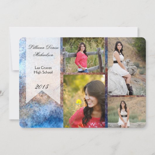 5 x 7 bekendmaking van Rusted Metal Old Steel Gru  Aankondiging (Voorkant)