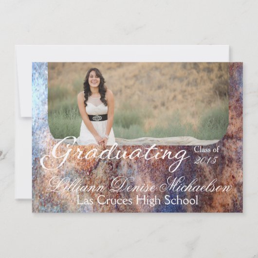 5 x 7 bekendmaking van Rusted Metal Old Steel Gru  Aankondiging (Voorkant)