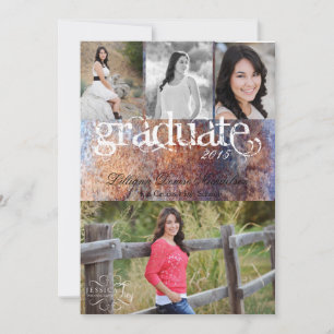 5 x 7 bekendmaking van Rusted Metal Old Steel Gru  Aankondiging