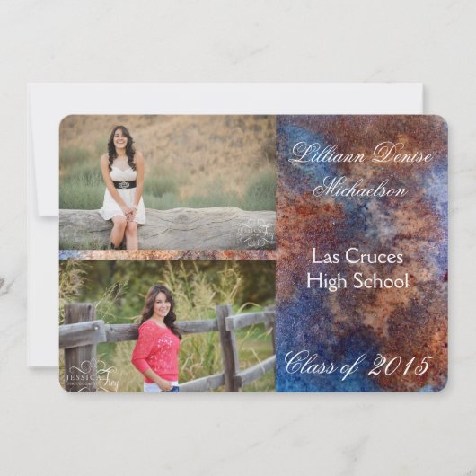 5 x 7 bekendmaking van Rusted Metal Old Steel Gru  Aankondiging (Voorkant)