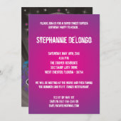 5 x 7 Blauwgroen DJ Spin Platenspeler 16 Aannodigi Kaart (Voorkant / Achterkant)