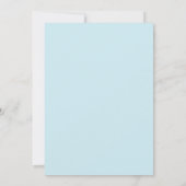 5 x 7 Blue Elephant Birthday Invitation Kaart (Achterkant)