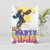 5 X 7 BMX Invitation d'anniversaire (Debout devant)