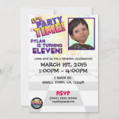 5 X 7 BMX Invitation d'anniversaire (Dos)