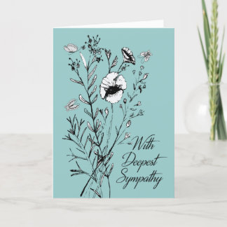 5 x 7 Carte de Sympathie pliée