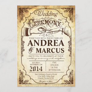 5 x 7  ceremonie Ring Excha Wedding Invitation Kaart