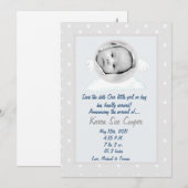 5 x 7 Cirkel met aankondiging van de geboorte van (Voorkant / Achterkant)