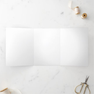 5" x 7" drievoudige brief vouw vakantiekaart drieluik wenskaart