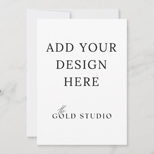 5 x 7 Dubbelzijdig Uitnodiging Sjabloon Portret (Voorkant)