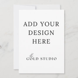 5 x 7 Dubbelzijdig Uitnodigings Sjabloon Portret Kaart