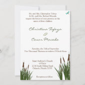 5 x 7 Faire-part de mariage Cattail/libellule en c (Devant)
