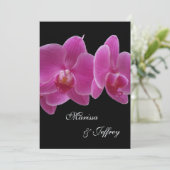 5 X 7 Faire-part de mariage orchidée — Orchidées v (Debout devant)