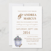 5 x 7 Faire-part de mariage rouille Mariage campag (Devant)