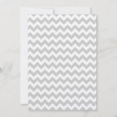5 x 7 Gele Chevron Stripe Weddenschap Kaart (Achterkant)