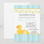 5 x 7 Gele Rubber Ducky Baby shower Uitnodiging (Voorkant / Achterkant)