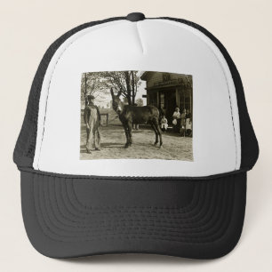 5 x 7 GLASS NEGATIVE Milwaukee Mule Trucker Pet