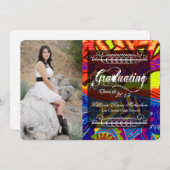 5 x 7 Graffiti Paint Air Brush Senior Aankondiging (Voorkant / Achterkant)